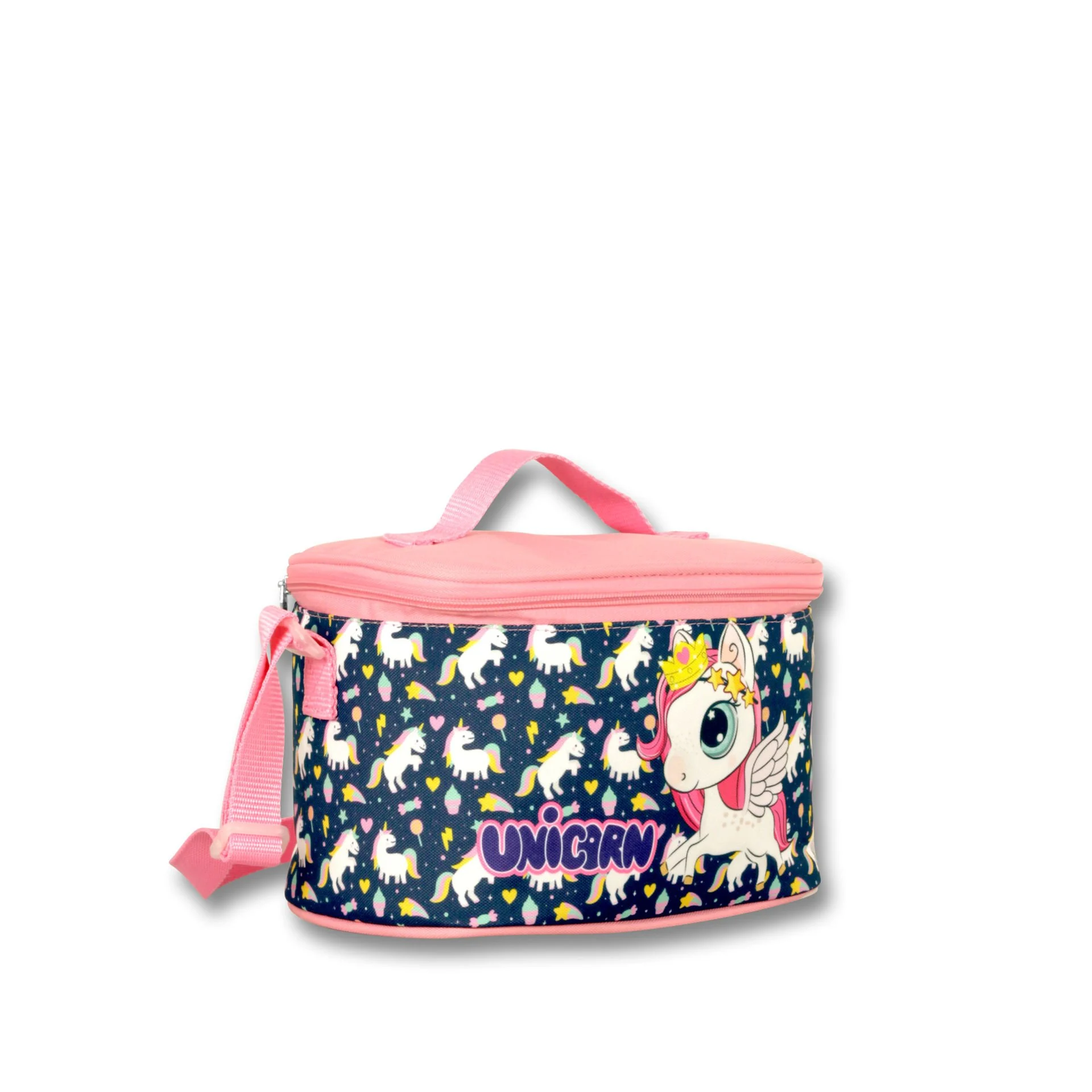 4119-yan Ümit Çanta Cennec 3D Unicorn Kız Çocuk Üçlü İlkokul Çanta Seti - Görsel 4