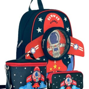 Ümit Çanta Cennec Erkek Çocuk Lacivert Astronot Temalı 3'lü Okul Seti